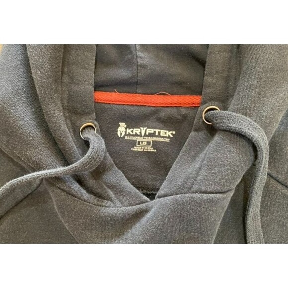 Kryptek Covert Hoodie Mens Large Black Pullover Hunting Sweatshirt Jacket - Picture 9 of 9